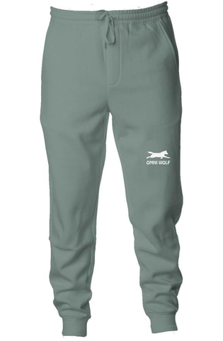 Pigment Dyed Fleece Joggers - Pastel Alpine Green