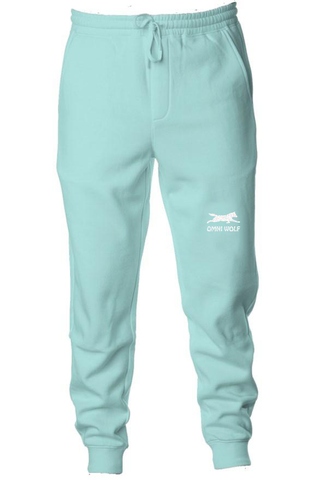 Pigment Dyed Fleece Joggers - Pastel Mint