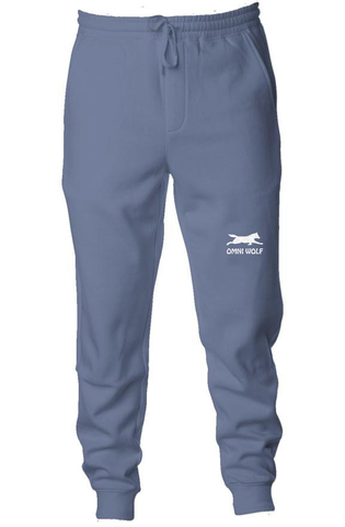 Pigment Dyed Fleece Joggers - Pastel Slate Blue