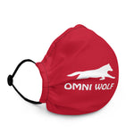 Omni Wolf Premium Face mask - Red