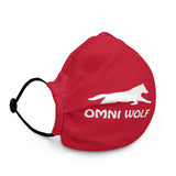 Omni Wolf Premium Face mask - Red