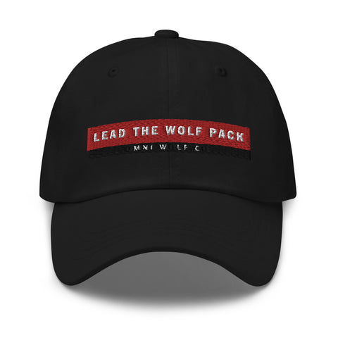 Lead the wolf pack dad hat