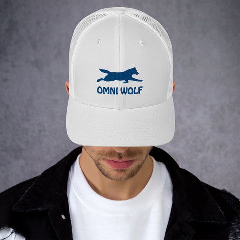 Omni Wolf Trucker Cap - White