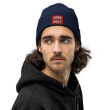 Organic Ribbed Beanie - Navy