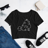 Fluffy Dog Women’s Crop Tee