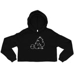 Fluffy Dog Crop Hoodie