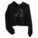 Fluffy Dog Crop Hoodie