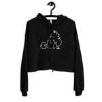 Fluffy Dog Crop Hoodie