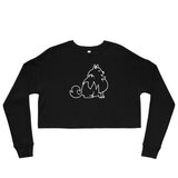 Fluffy Dog Crop Sweatshirt